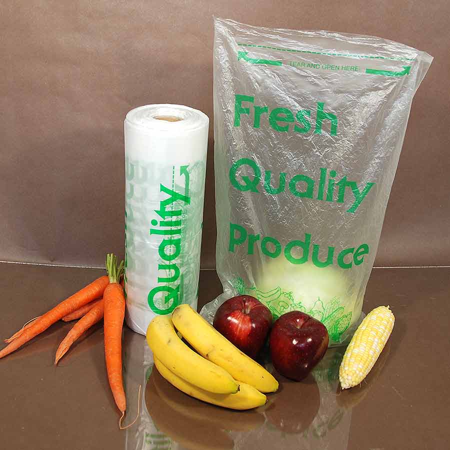 Produce Bags Clear Unprinted Printed FDA Compliant